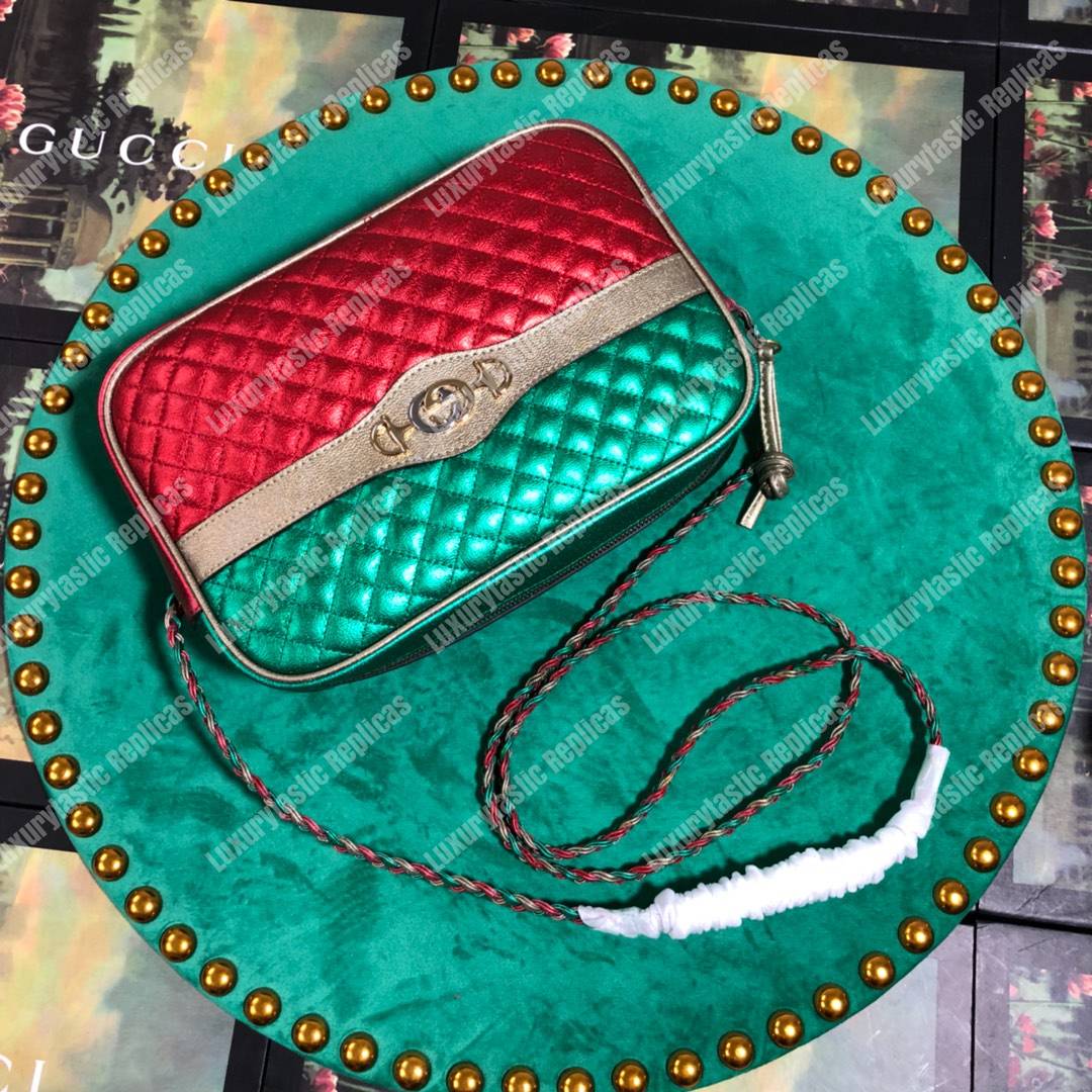G*u*i zumi clutch metallic red/green