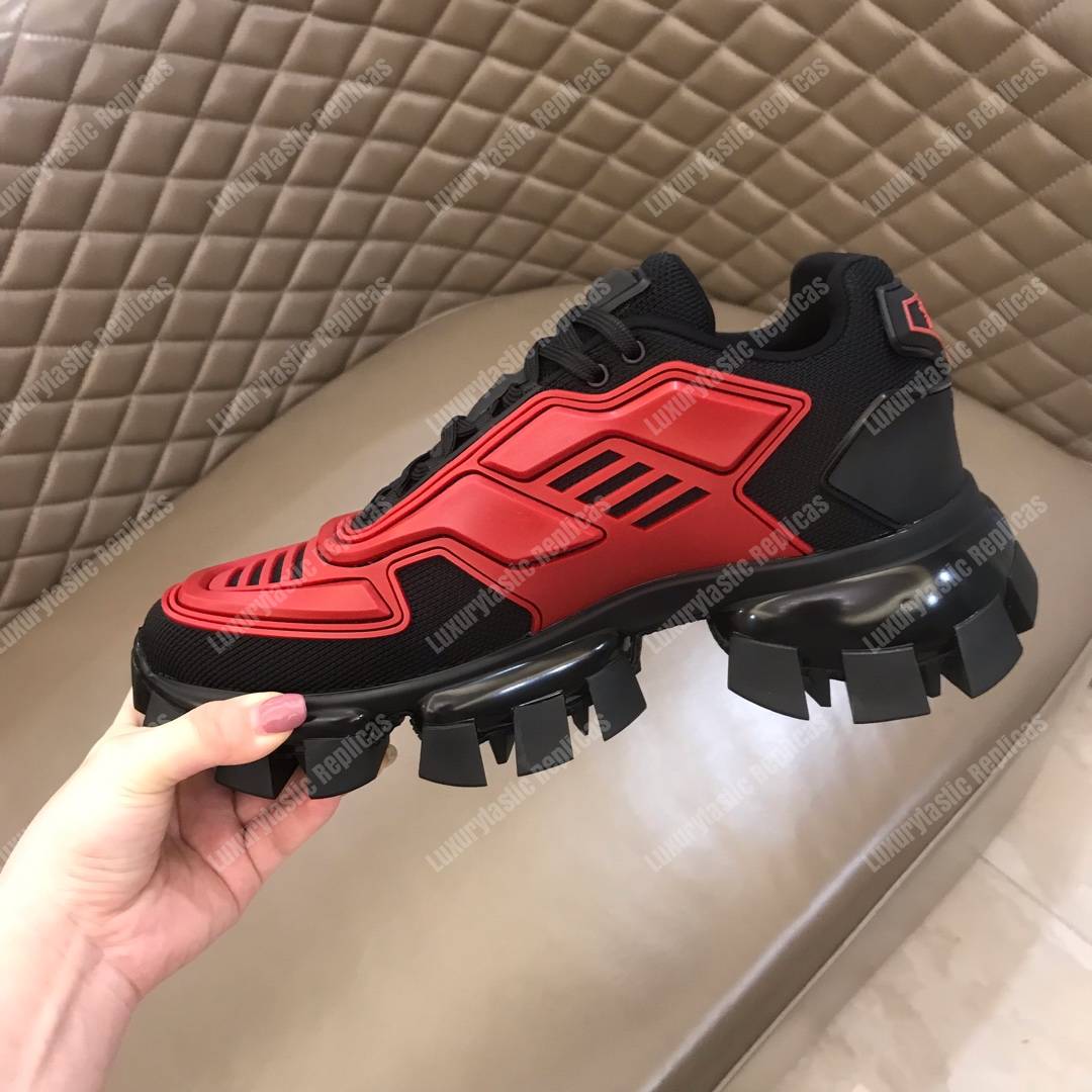 Pra*a cloudbust thunder knit sneakers red