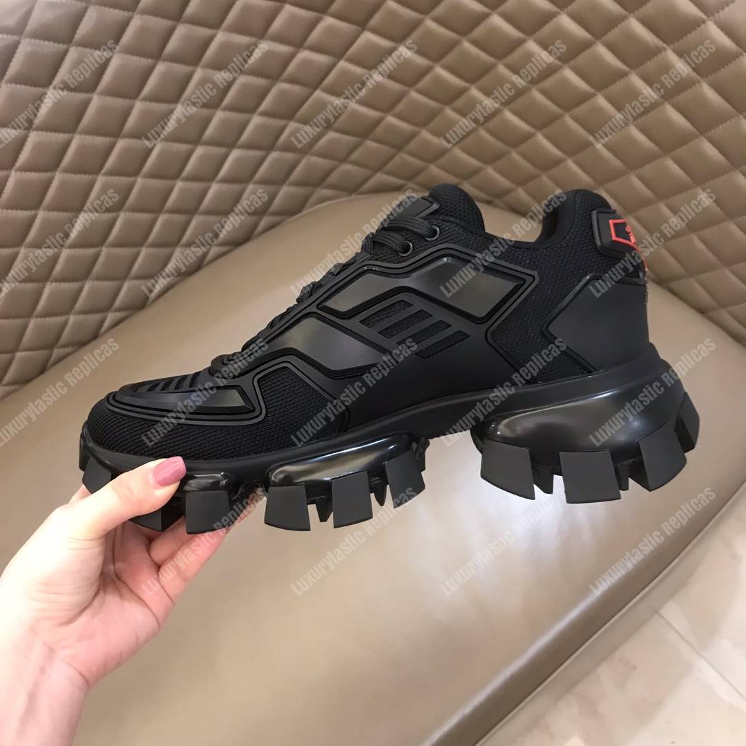 Pra*a cloudbust thunder knit sneakers black