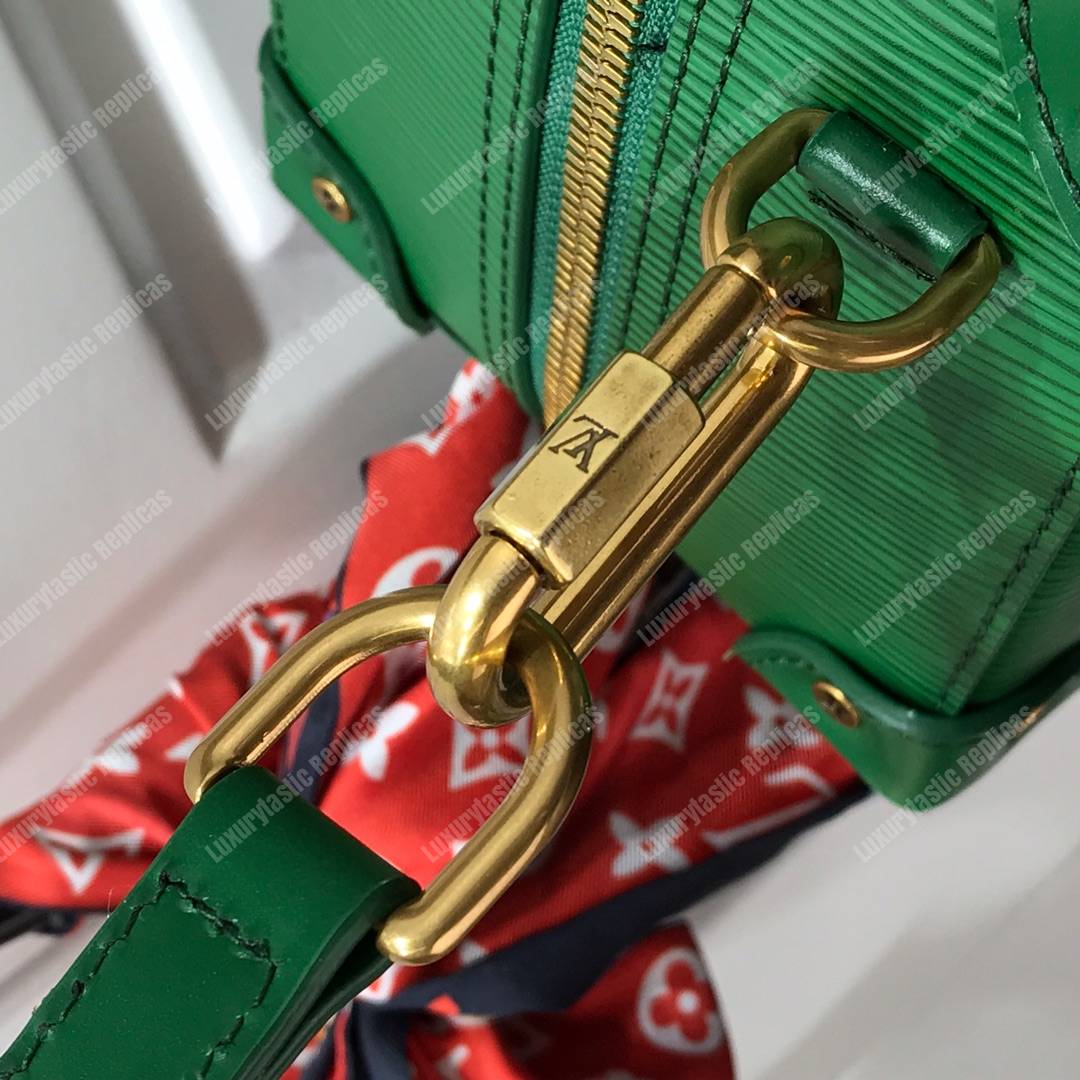 LV Men Runway Box Epi Leather Green
