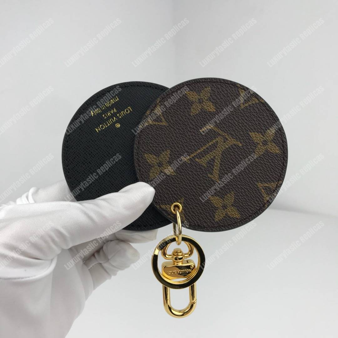 LV Mirror Bag Charm & Key Holder Monogram/Black