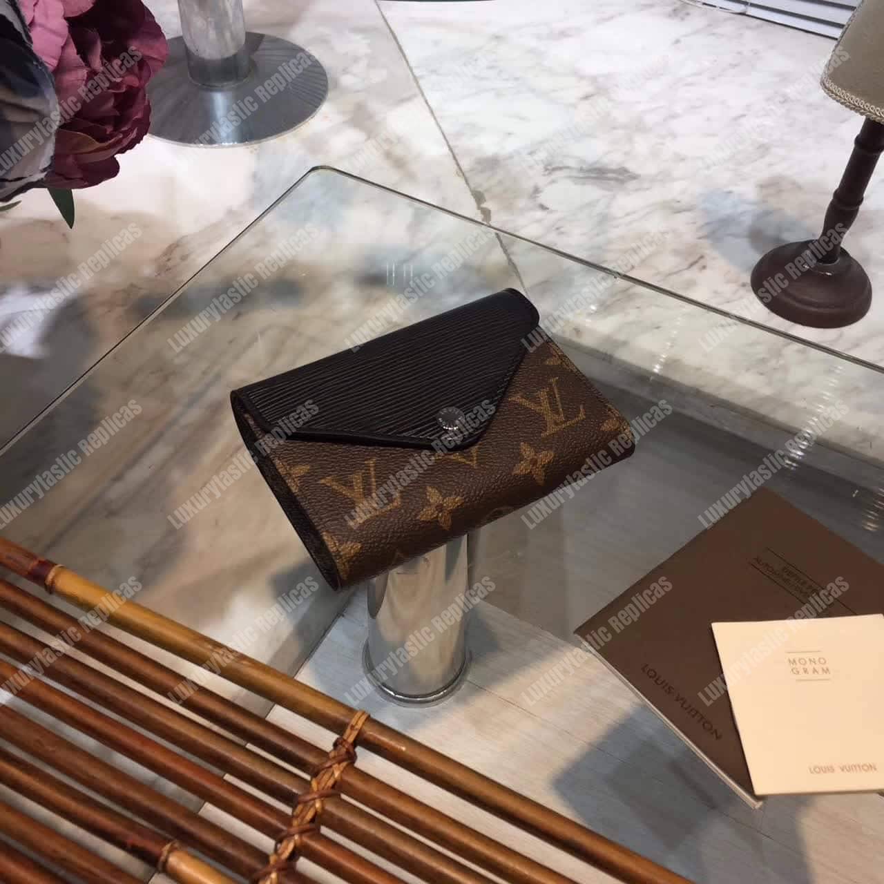 LV Marie Lou Compact Wallet Noir