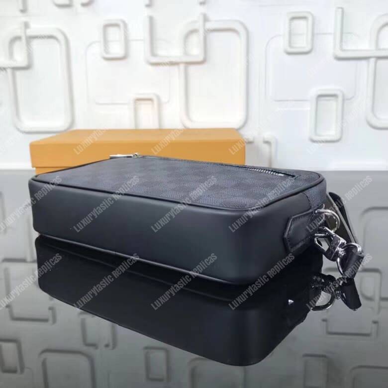 LV Kasai Clutch Damier Graphite Canvas