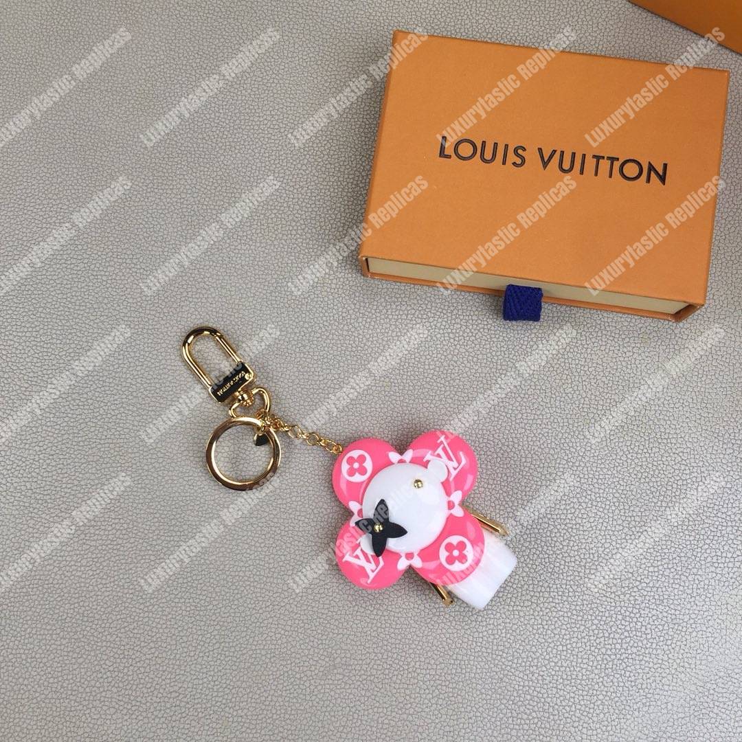 LV Vivienne Monogram Giant Bag Charm and Key Holder Pink