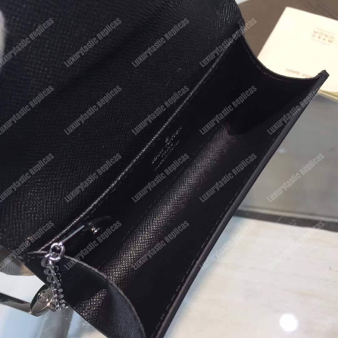 LV Key Pouch Epi Leather Noir