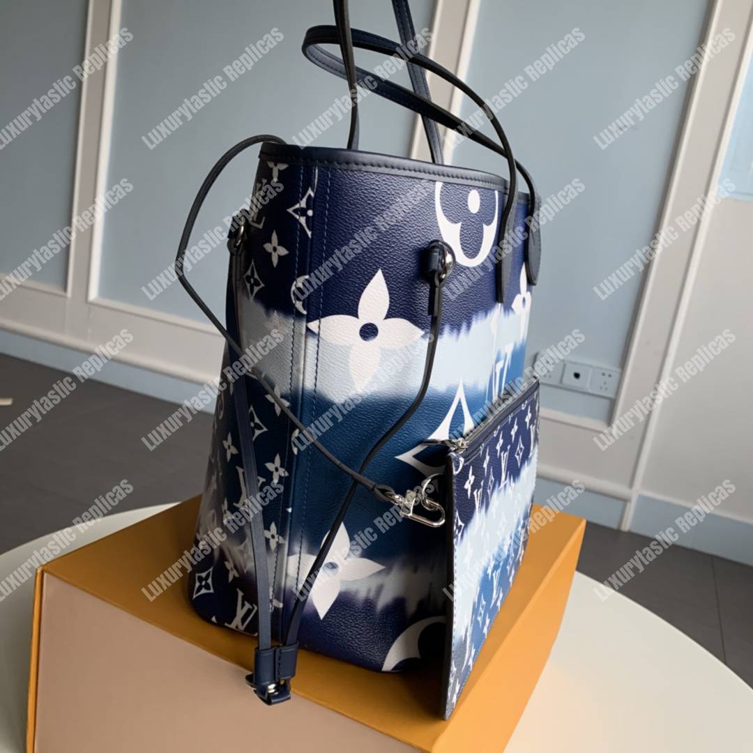 LV Escale Neverfull MM Bleu