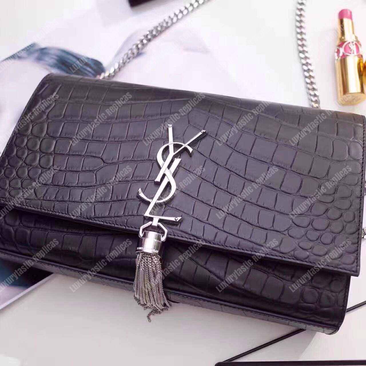 Saint Laurent Kate Chain Wallet With Tassel