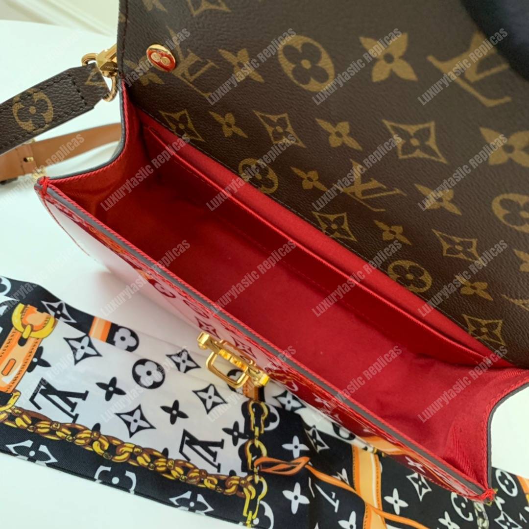 LV Cherrywood BB Smooth Patent Monogram Scarlet