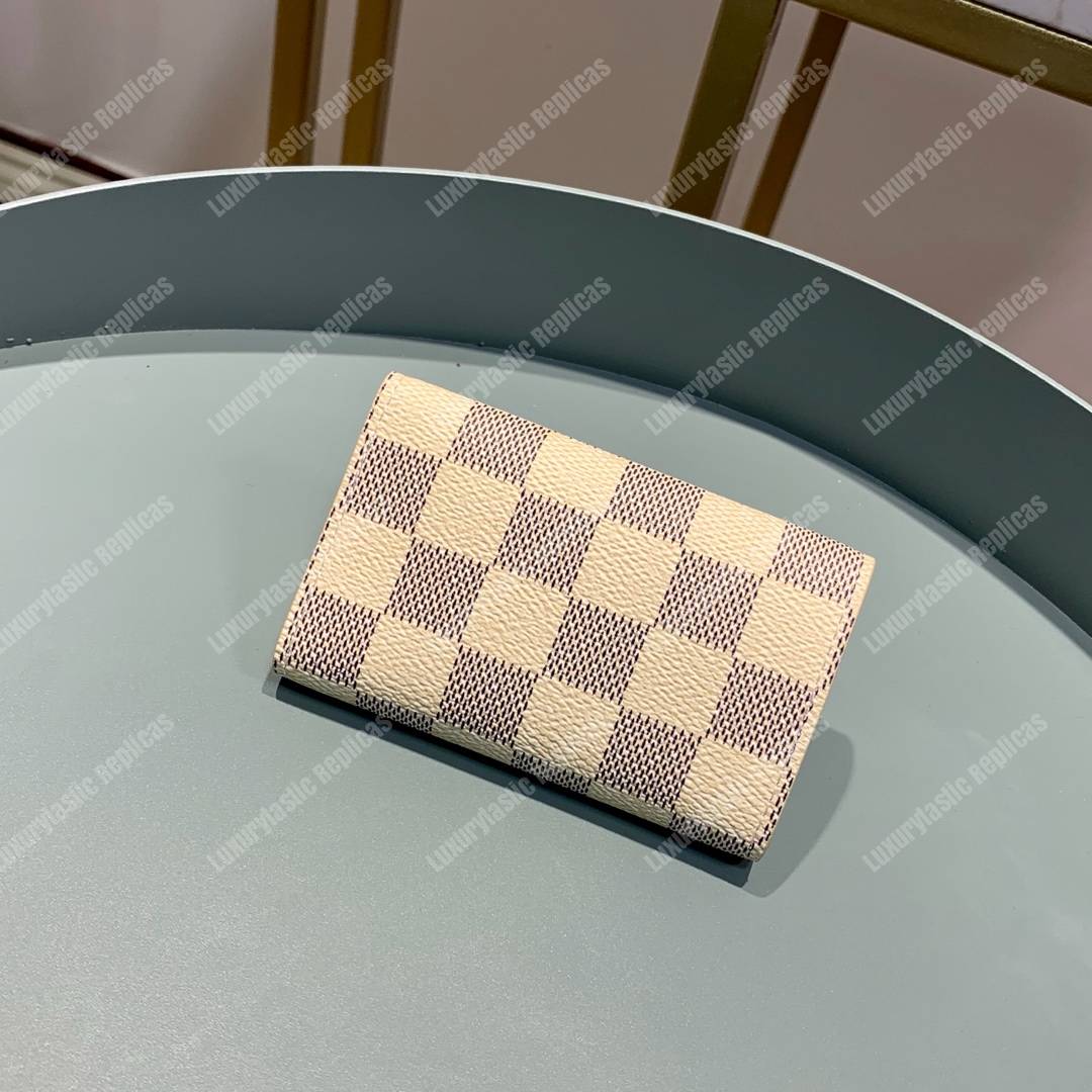 LV 6 Key Holder Damier Azur Canvas