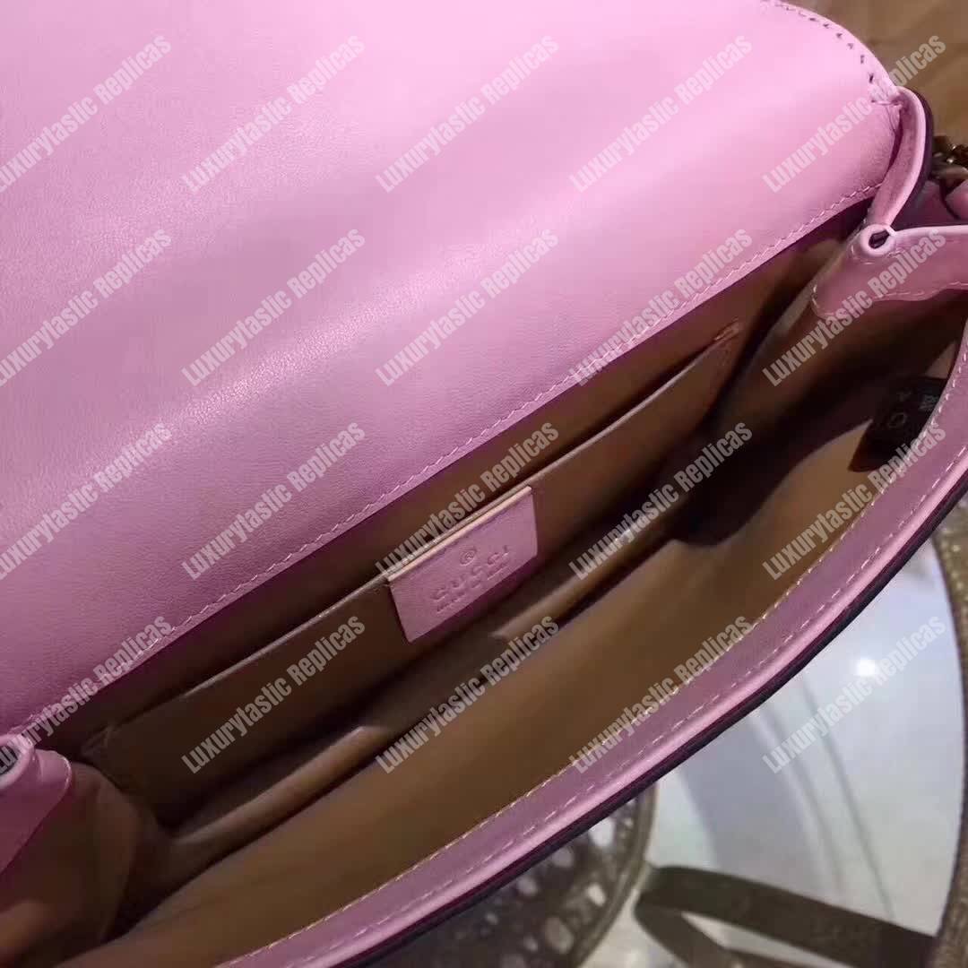 G*u*i broadway leather mini bag light pink