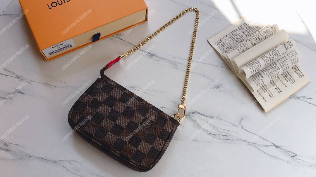 LV Mini Pochette Eiffel Tower Print