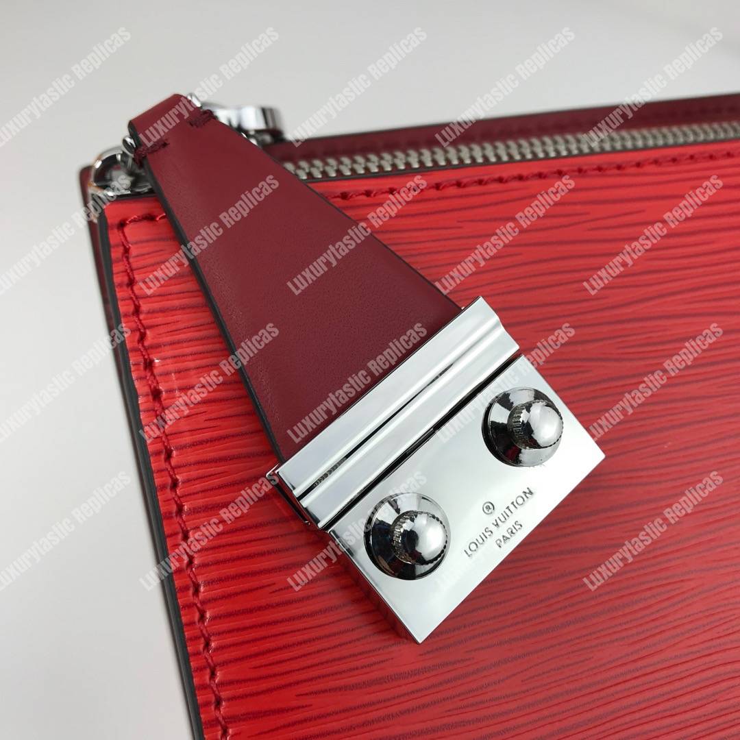 LV Epi Sac Tricot Bag Rubis