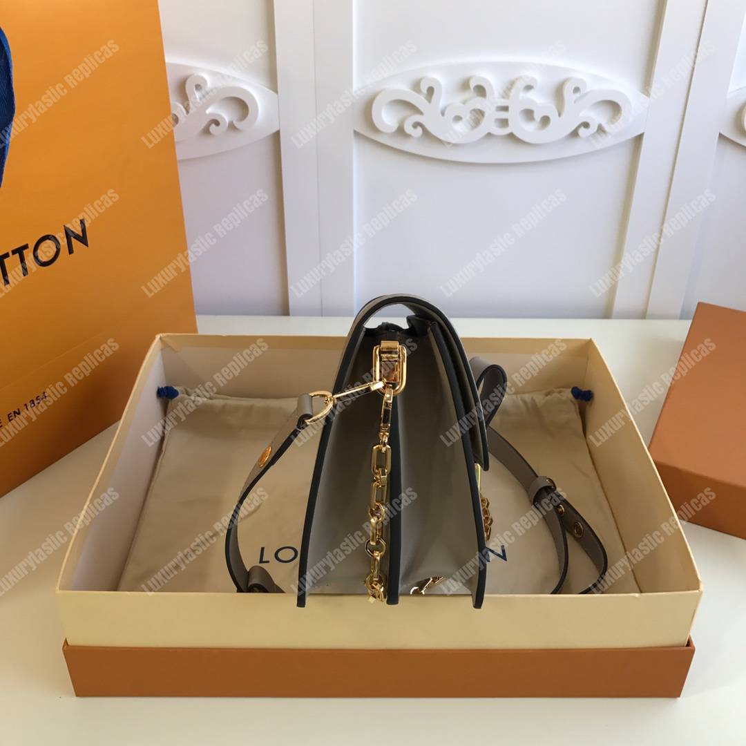 LV Dauphine MM Galet Gray