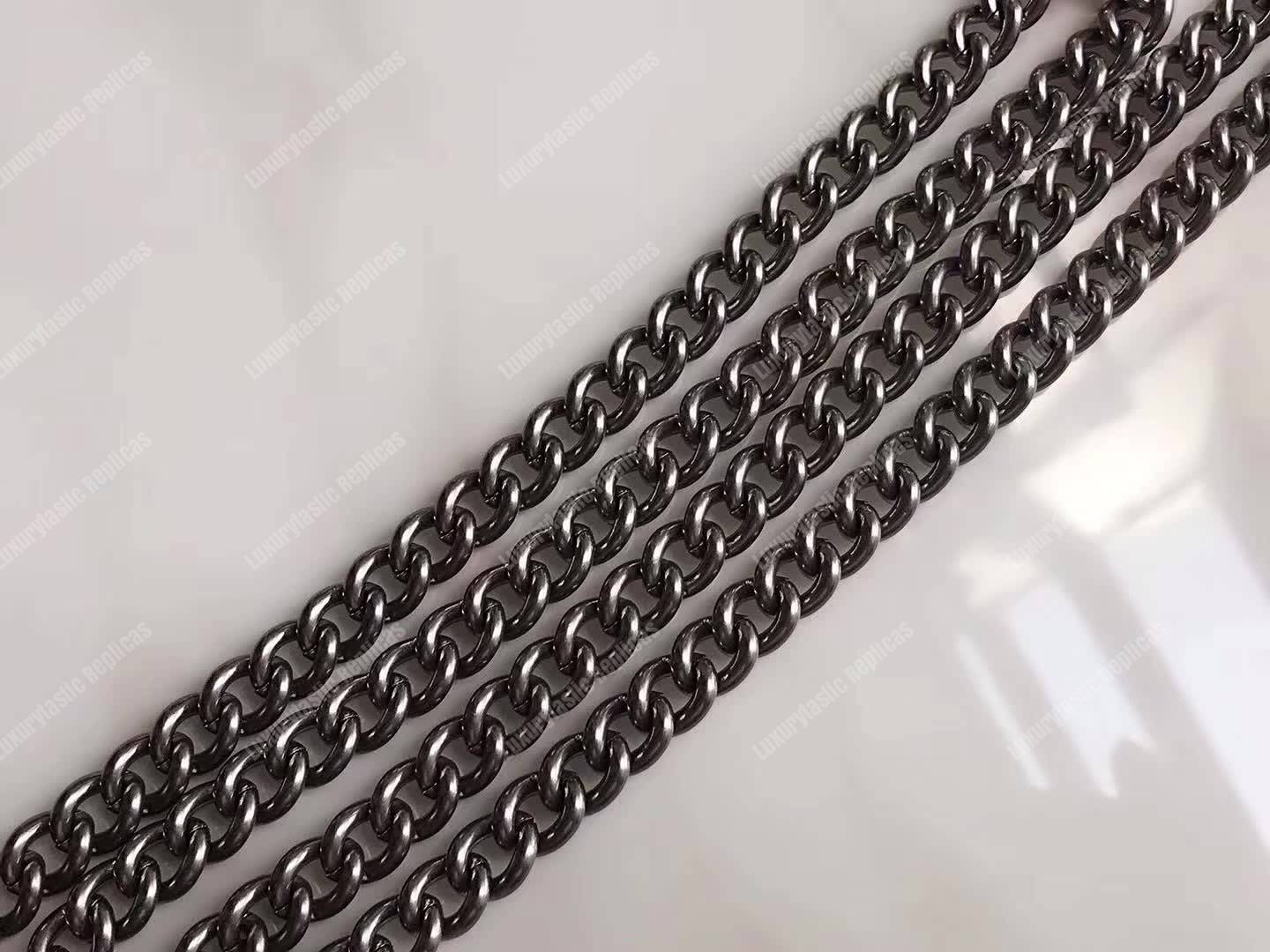 G*u*i dionysus suede mini chain bag black