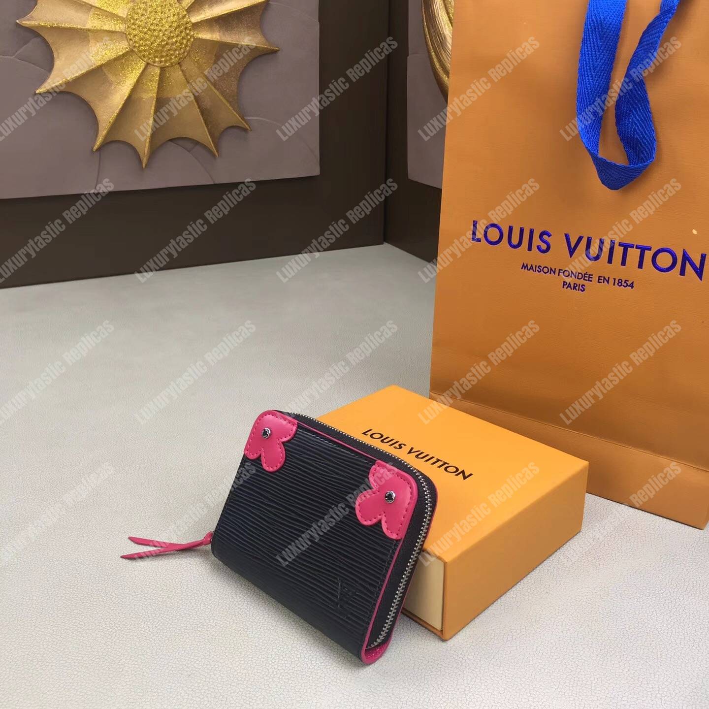 LV Zippy Coin Purse Epi Leather Black