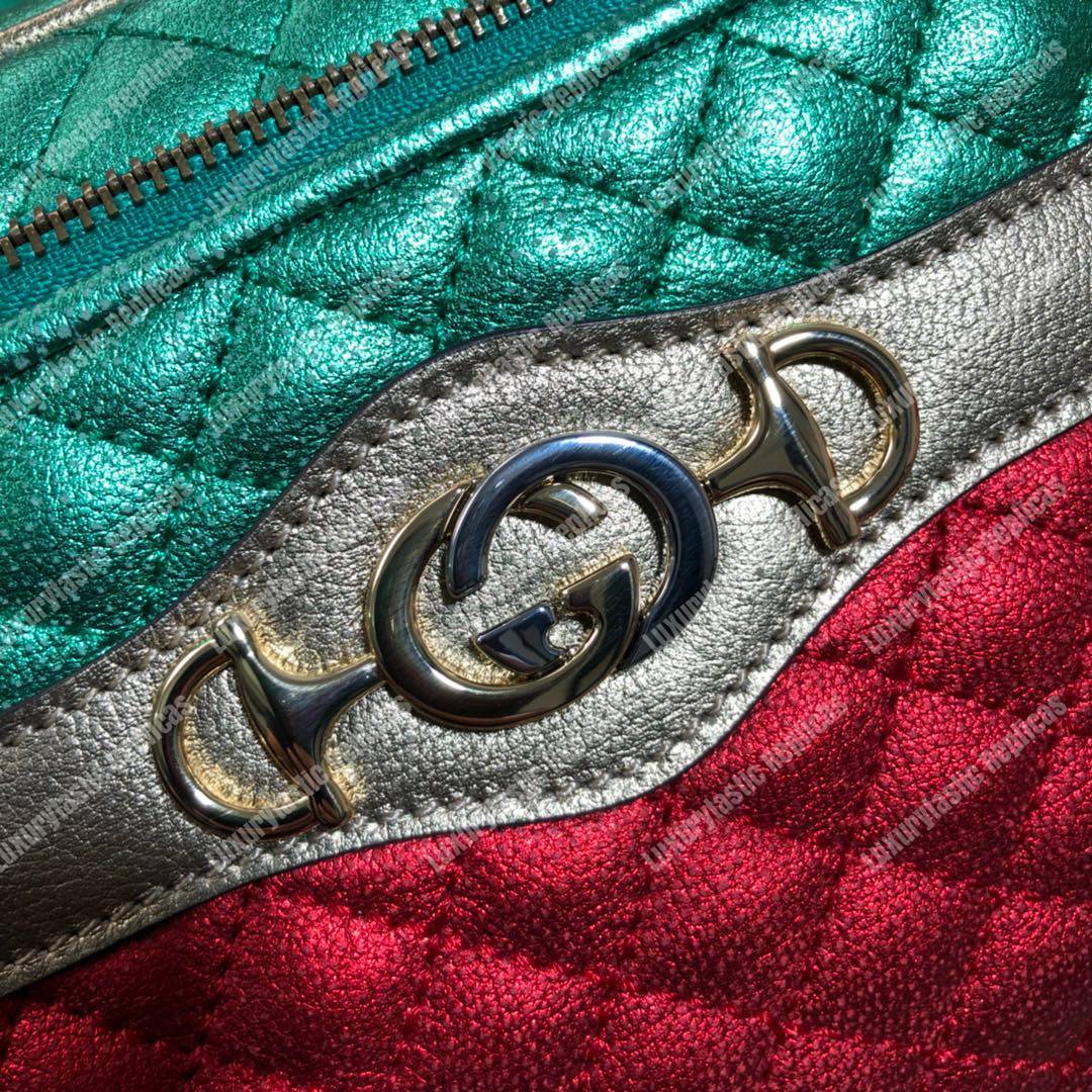 G*u*i zumi clutch metallic red/green