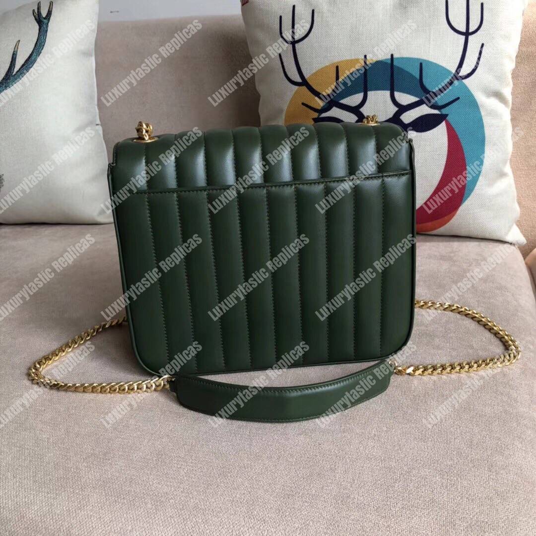 Saint Laurent Vicky Large Dark Green