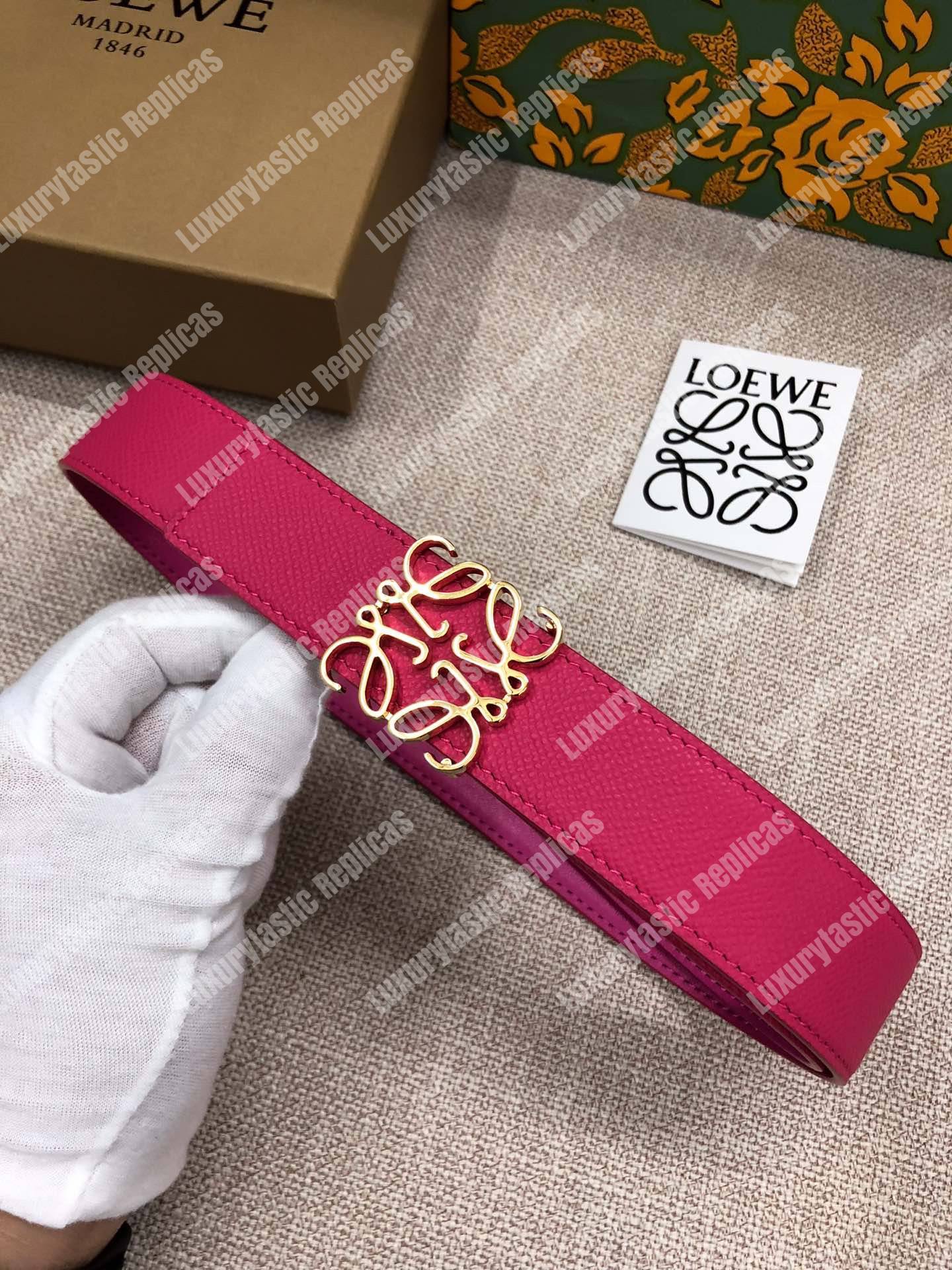 Loewe Anagram Belt 3.2Cm Pink