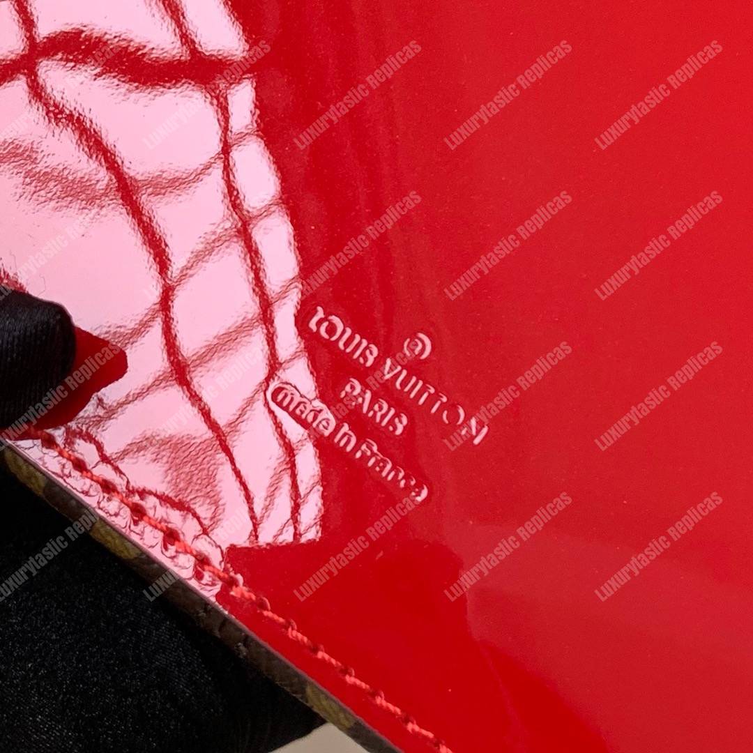 LV Cherrywood BB Smooth Patent Monogram Scarlet