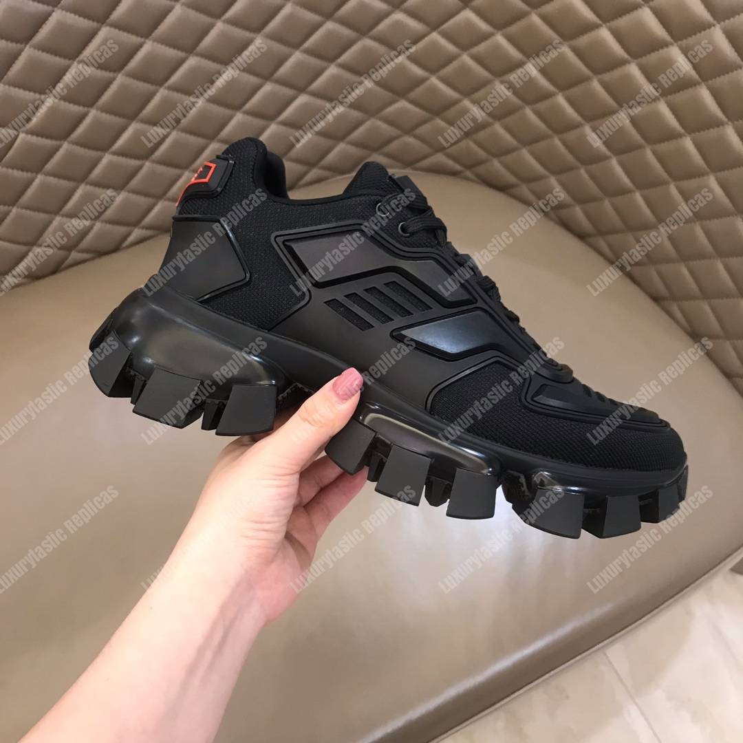 Pra*a cloudbust thunder knit sneakers black