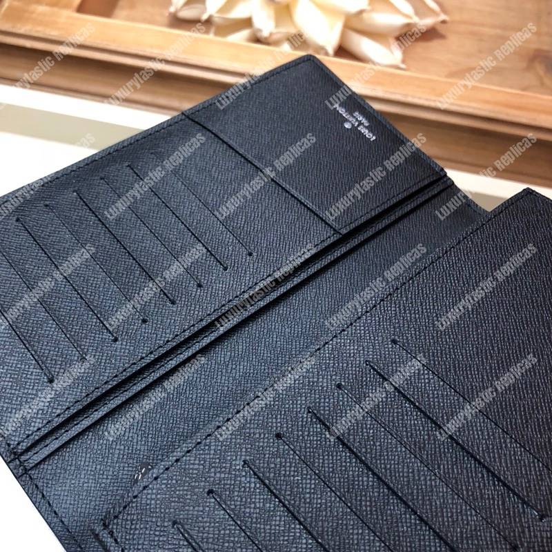 LV Brazza Wallet Damier Graphite Pixel Green