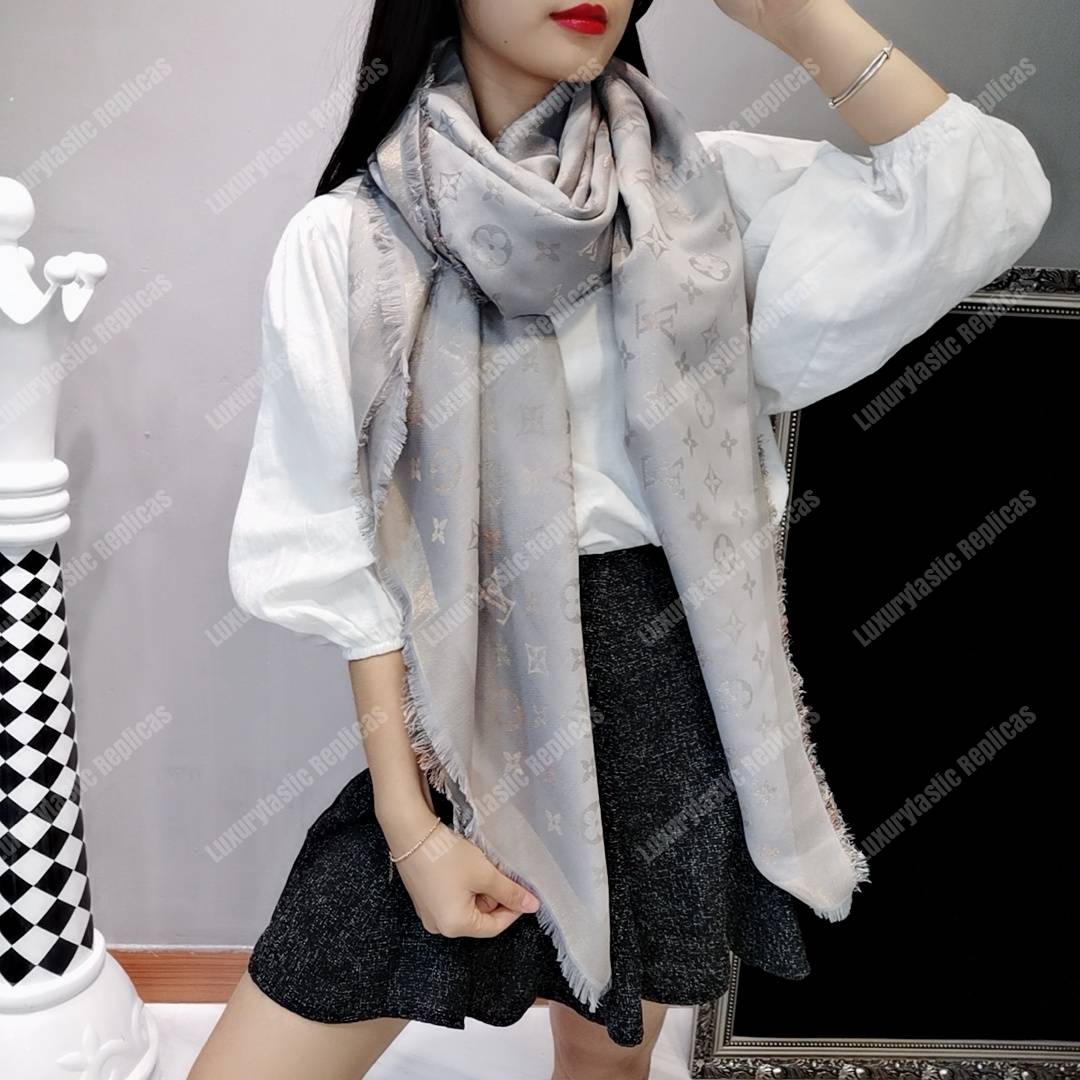 LV Monogram Shine Shawl