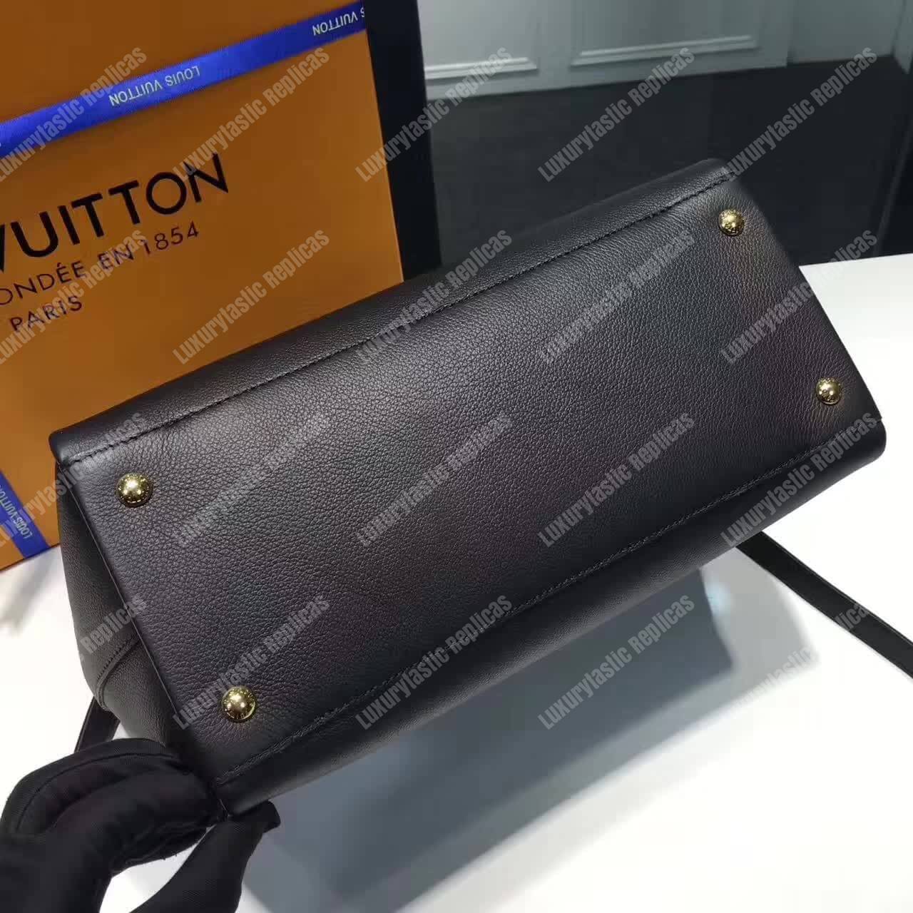 LV Lockmeto Handbag Luxury Leather Noir