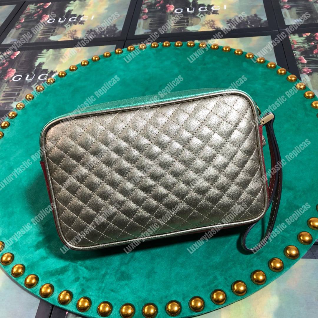 G*u*i zumi clutch metallic red/green