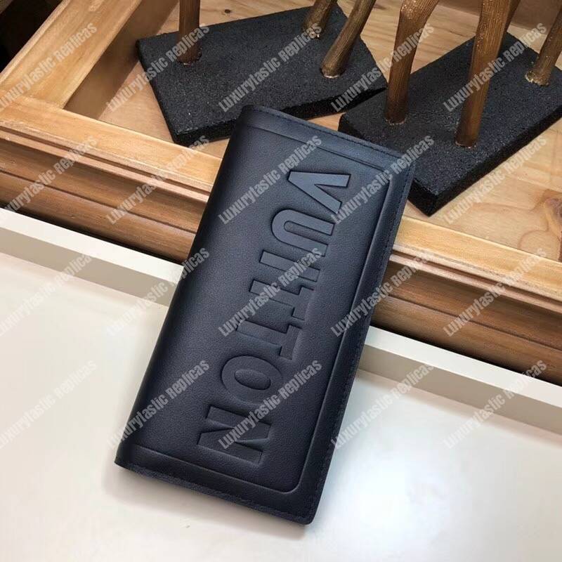 LV Fall-Winter 2018 Brazza Wallet Dark Infinity Leather