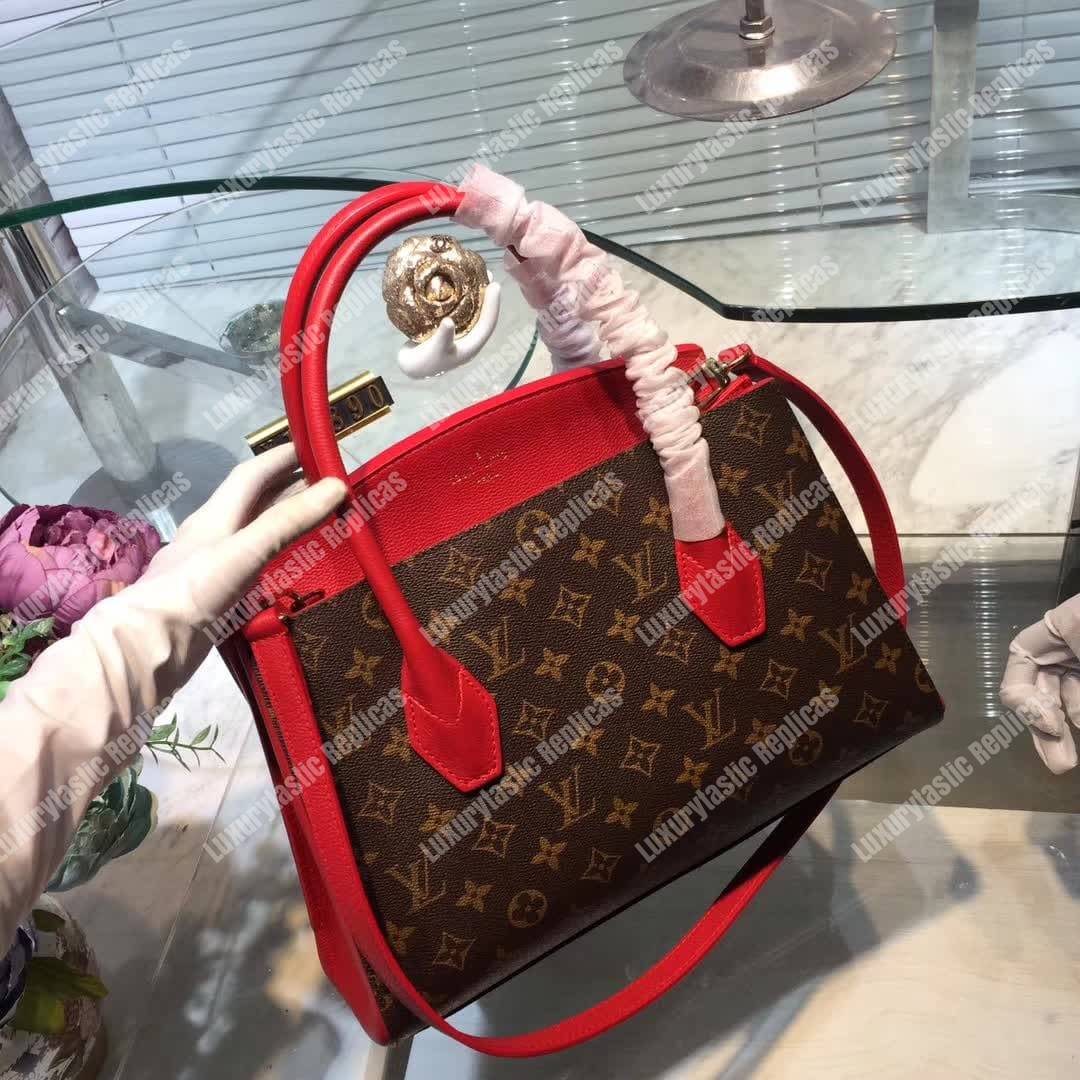 LV Florine Tote Bag Monogram Canvas Red