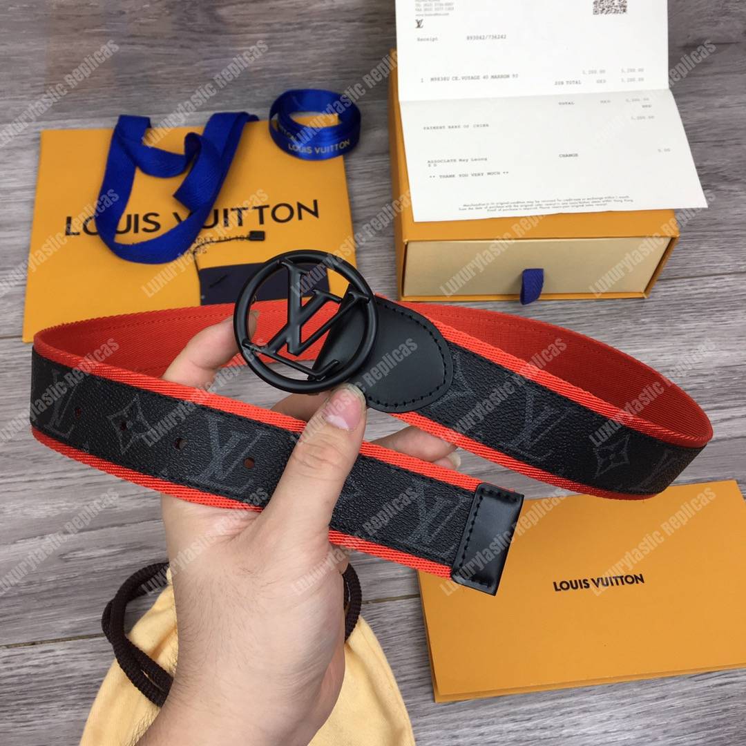 LV Circle 40mm Belt Red