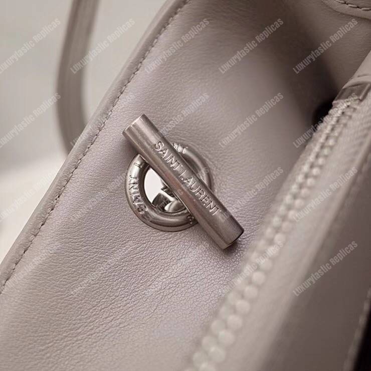 Saint Laurent Small Loulou Shopping Bag Earth Grey