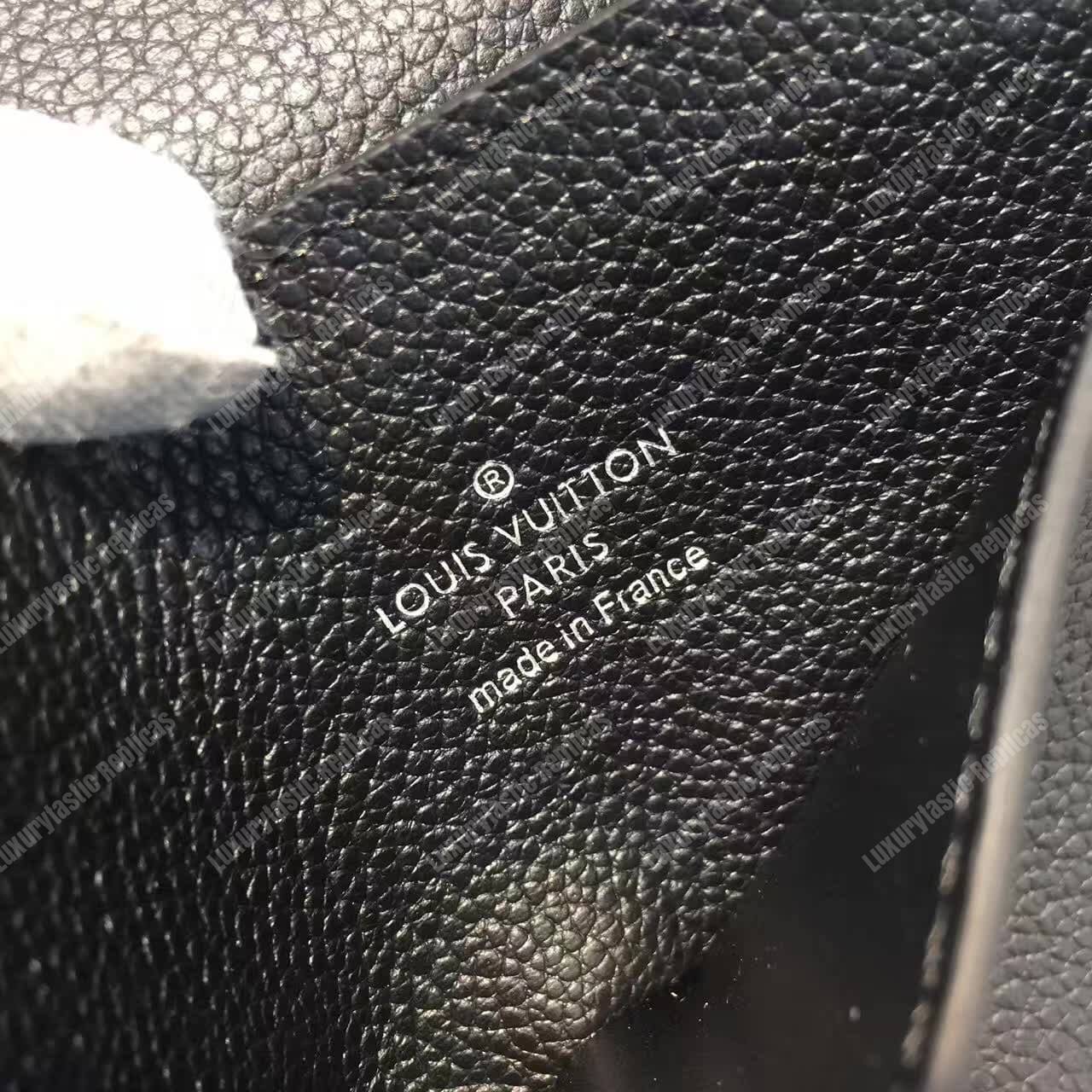 LV LockMe II Compact Wallet Taurillon Leather Noir