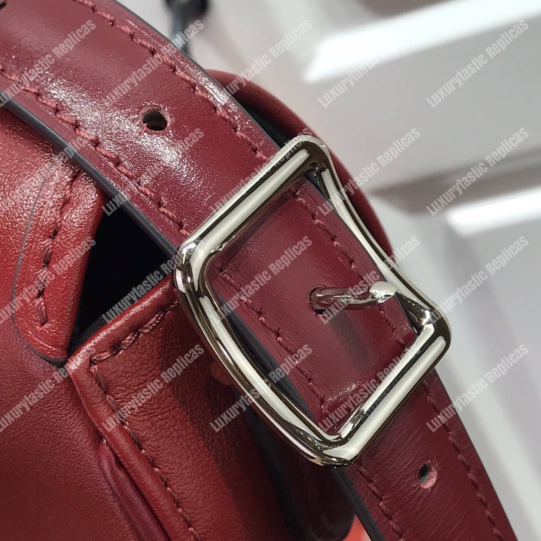 LV Tambourin Calf Leather Rouge