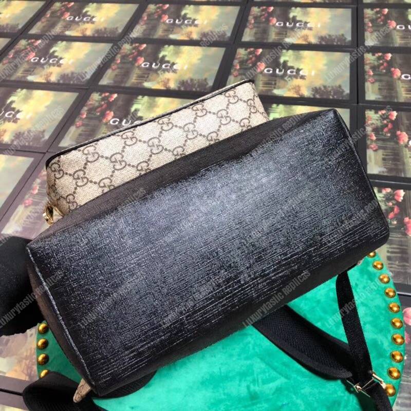 G*u*i gg sup*e backpack black leather