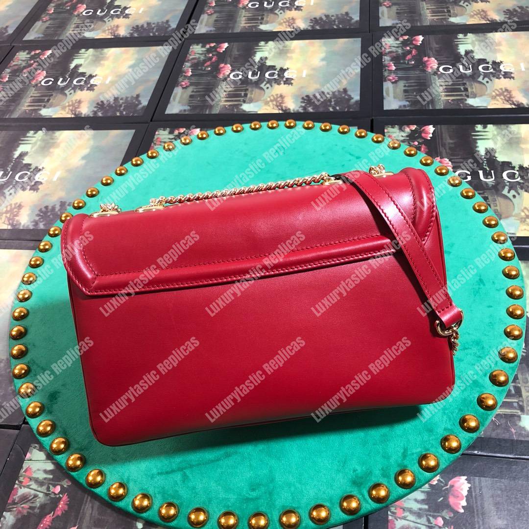 G*u*i rajah medium shoulder bag red