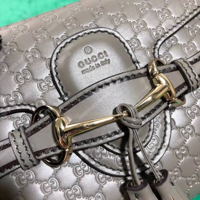 G*u*i emily mini micro G*u*issima bag grey