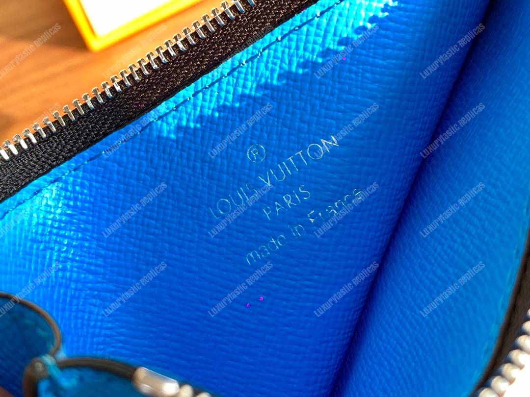 LV Coin Card Holder Blue