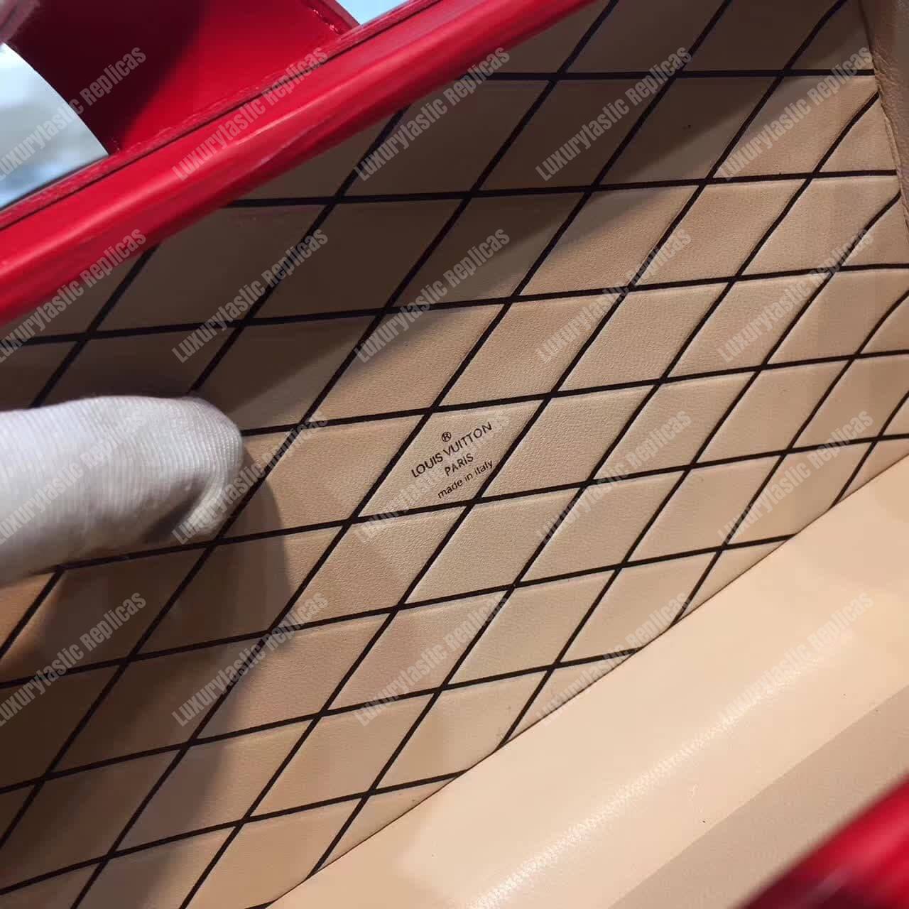 L**is vu*t*on x sup*e petite malle limited edition red