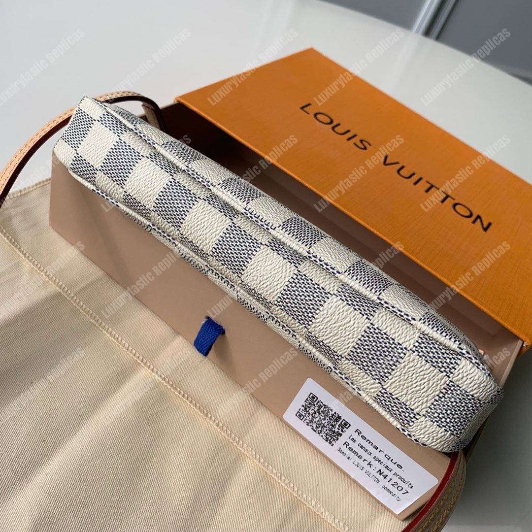 LV Pochette Accessoires Damier Azur