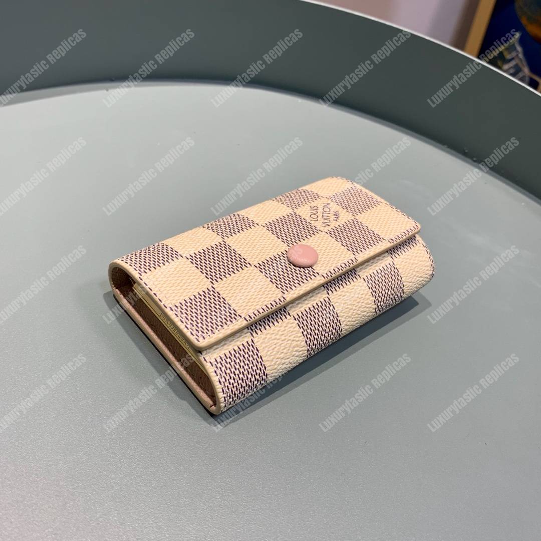 LV 6 Key Holder Damier Azur Canvas