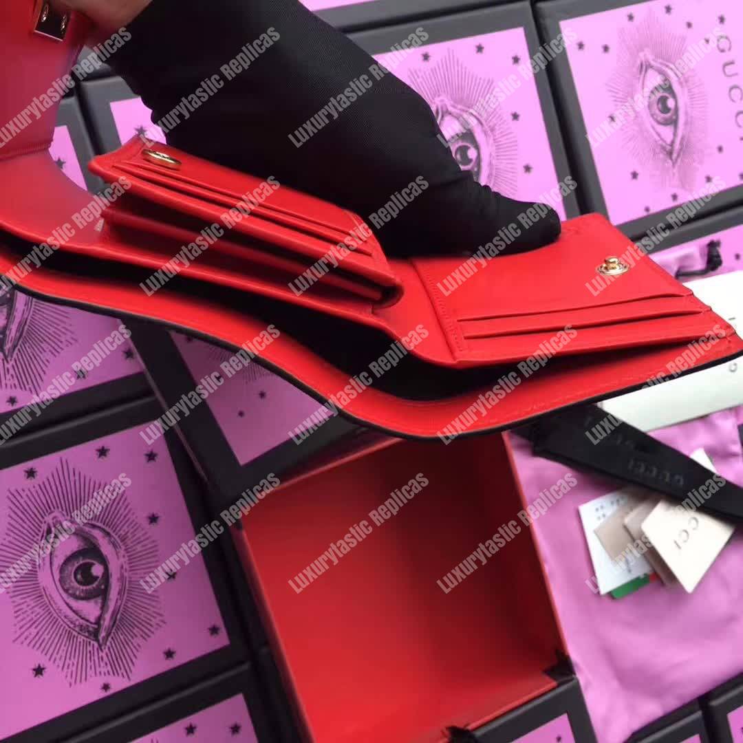 G*u*i gg blooms sup*e padlock wallet blue