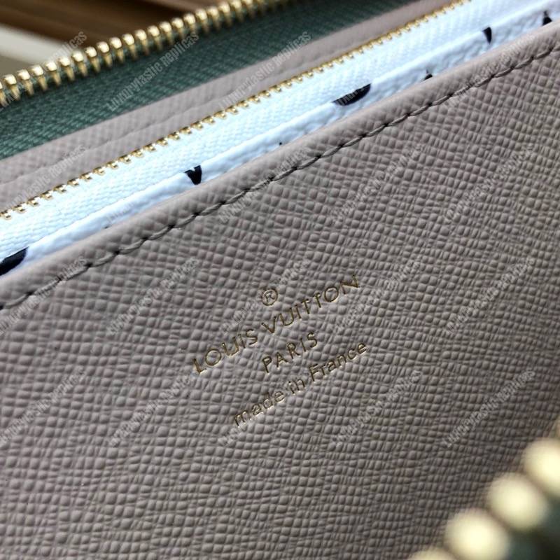 LV Zippy Wallet Monogram Khaki