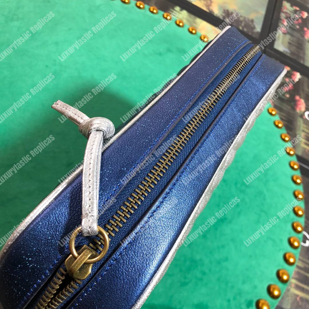 G*u*i laminated leather small shoulder bag red/white