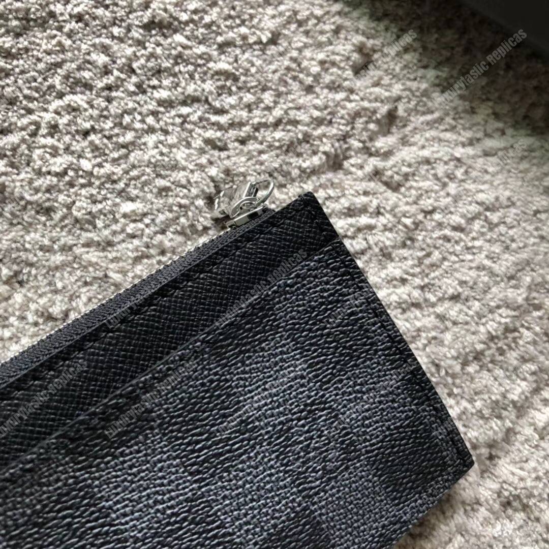 LV Coin Card Holder Damier Graphite Canvas