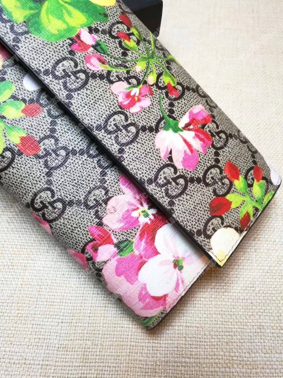 G*u*i gg blooms continental wallet antique rose