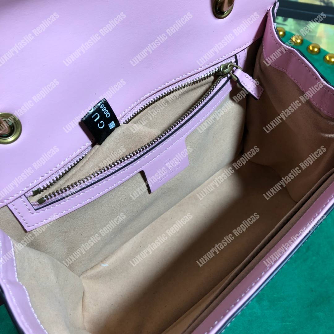 G*u*i queen margaret leather bag pink