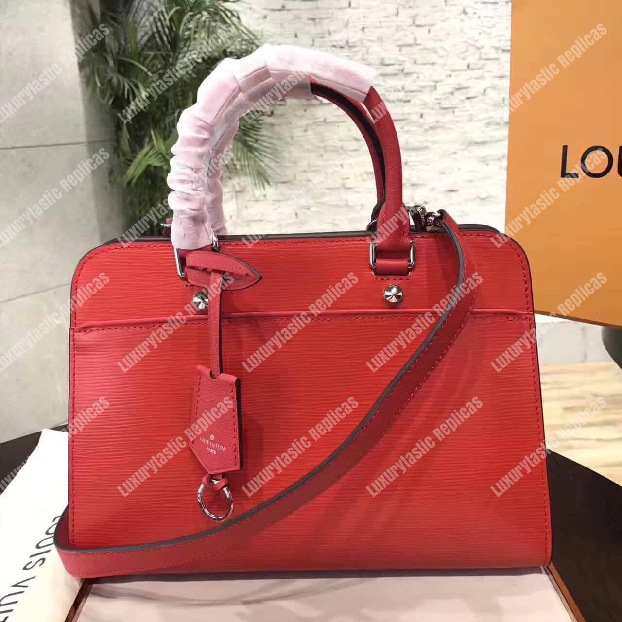 LV Epi Vaneau MM Bag Epi Leather Red