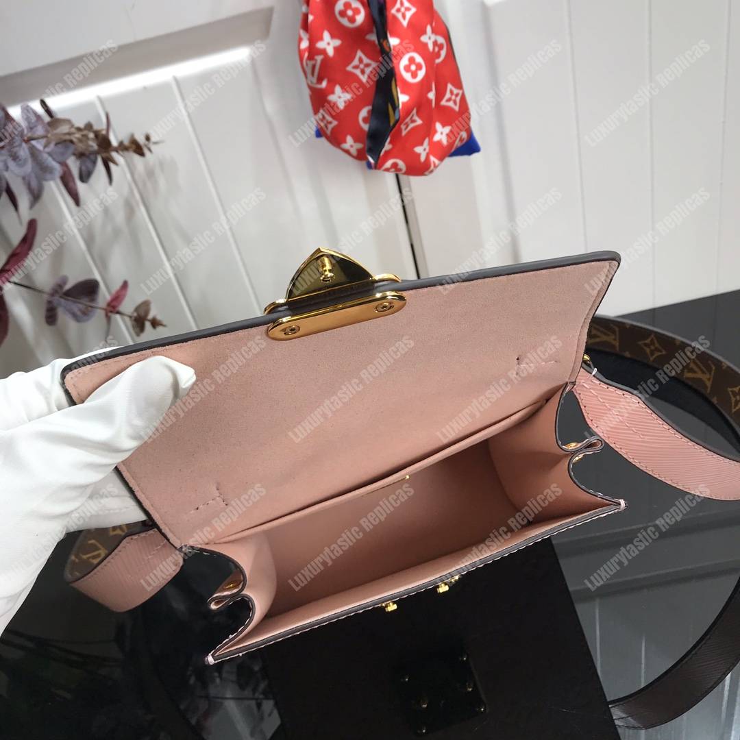 LV Spring Street Monogram Vernis Rose Ballerine