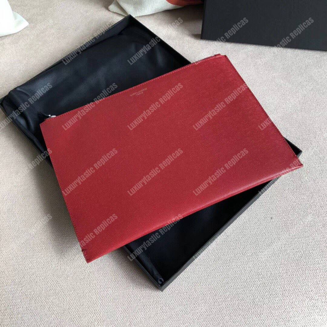 Saint Laurent Zipped Tablet Holder Red